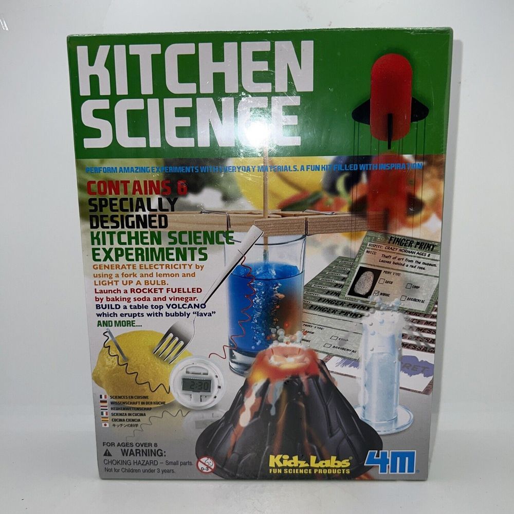 Kitchen Science Kit Educational Toy Kidz Labs 6 Fun STEM Experiments